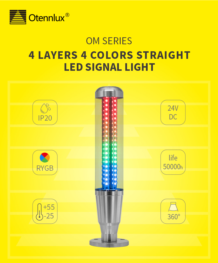 straight base led signal tower lamp 