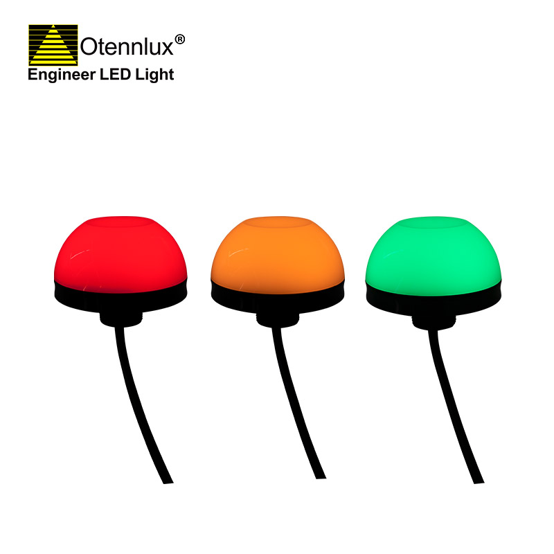 Otennlux O90 LED SIGNALWÄRMELICHT FÜR MASCHINE. 90 mm Durchmesser, 24 V, 3 Farben